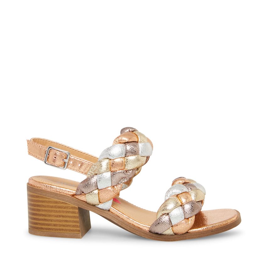 Sandalias Tacones Steve Madden Jkenleyy Metallic Niños Multicolor | ES ZS6023